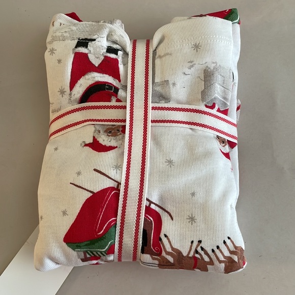 Pottery Barn Kids Heritage Santa Organic Pajamas Size 2T, NWT - Picture 9 of 9